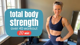 TOTAL BODY STRENGTH over 40 workout 20min FB6