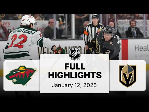 NHL Highlights | Wild vs. Golden Knights - January 12, 2025