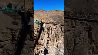 Chicham Bridge at Kibber Village in Spiti Valley #shorts #delhiwalker