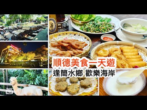 順德美食一天遊 ｜ 水仙頭私房菜晚餐 順德魚餅 雙皮奶 炸牛奶 均安蒸豬 ｜ 走入逢簡水鄉 再去順德華僑城歡樂海岸《醉男旅行記錄-中國 順德旅遊》