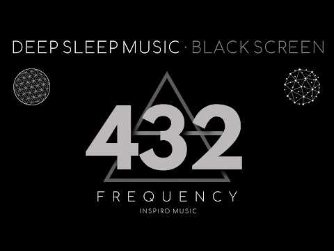 SLEEP MUSIC BLACK SCREEN ☯ FULL BODY HEALING ☯ 432 BINAURAL