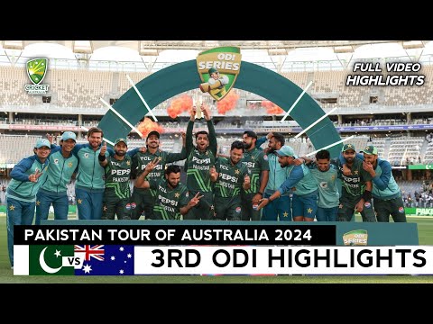 Pakistan vs Australia 3rd ODI 2024 Full Match Highlights | PAK vs AUS 3rd ODI Full Highlights 2024