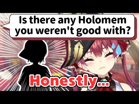 Marine Exposes the Member She Wasn't Good With When She First Joined Hololive[Hololive/EngSub/JpSub]