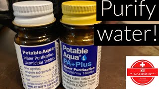 How to Use Water Purification Tablets - 30 Days of Preparedness Collab