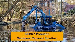 Efficient Waterway Clearing with the Poseidon Dredger at Watermill Eldingen | Berky