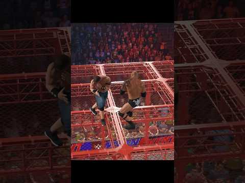 Rock & John Cena dangerous steel cage match #shorts