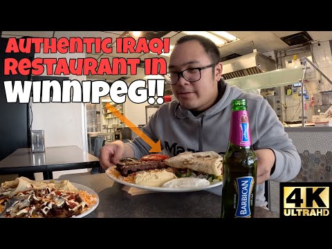 WINNIPEG LOCAL FOOD!! AUTHENTIC IRAQI RESTAURANT IN WINNIPEG MANITOBA!! 🌯🇮🇶 [4K]