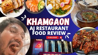 Khamgaon AJ Restaurant Honest food review| Shoeb Aasim Vlog 68 | Buldhana Khamgaon Maharashtra Vlog