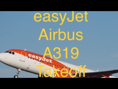 easyJet Airbus A319 takeoff Palma PMI