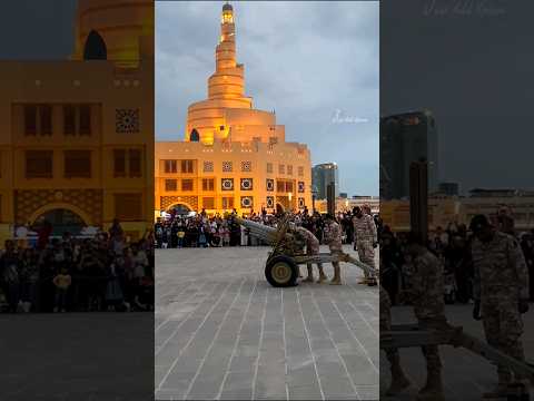 Traditionl Iftar Cannon Firing  #SouqWaqif  #ramdan2024  #doha  #qatar  #cannonfiring #eidalfitr