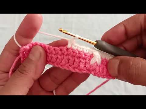 Great İdea ~● super easy tunisian crochet hair band, bag handle model video online totarial