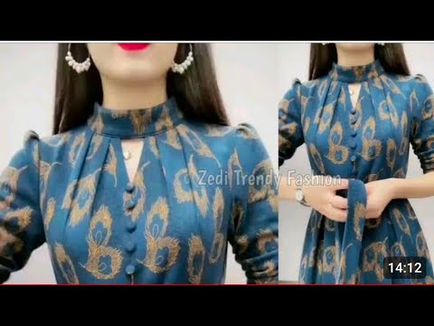 Stylish Collar Neck Kurti//Polo Collar Neck Design New Trending Neck Kurti #new#viral #dress