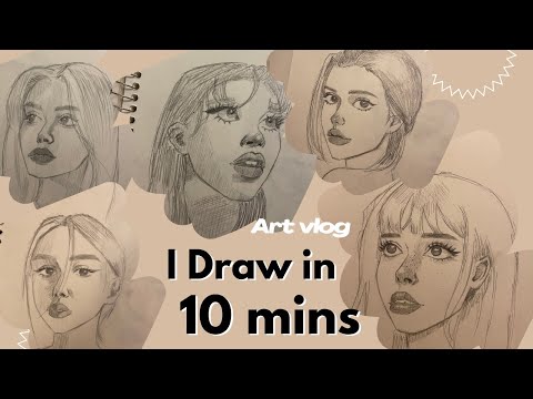 Draw face in 10 minutes Stop trying to be perfect