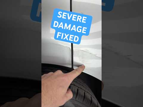 Fixing severe paint damage on a car quickly #detailing #car #ford