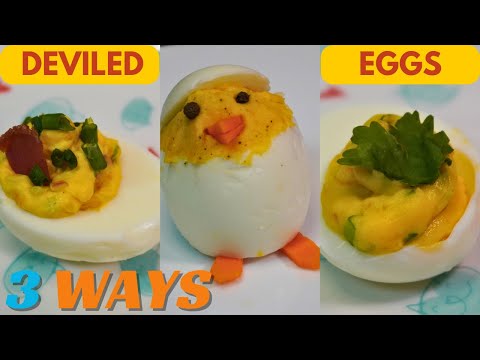 How To Make Deviled Eggs 3 Ways I Easter Chick I Guacamole I Loaded Baked Potato