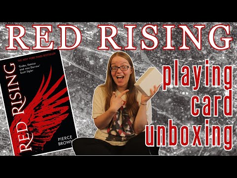 RED RISING PLAYING CARDS UNBOXING | showcasing Midnight Cards' Kickstarter rewards