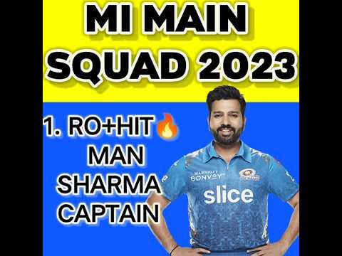 mumbai indians 2023 squad #ipl #IPL #shorts #mi #mumbaiindians #miteam #mipaltan