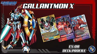 EX-08 Deck Profile: Gallantmon X - The Crimson Knight Rises!