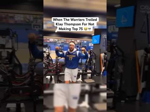 The Warriors Trolled Klay Thompson