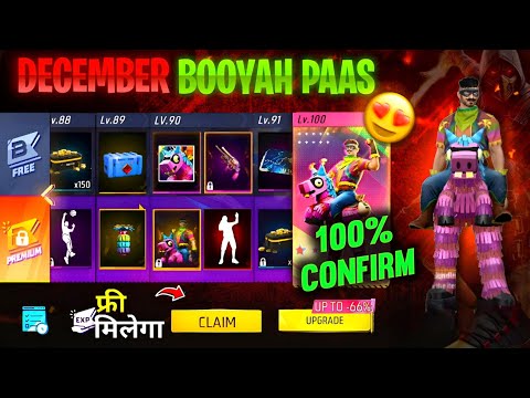 December Booyah Pass 2024 | Next Month Booyah Pass Full Review | Free Fire Booyah Pass Review