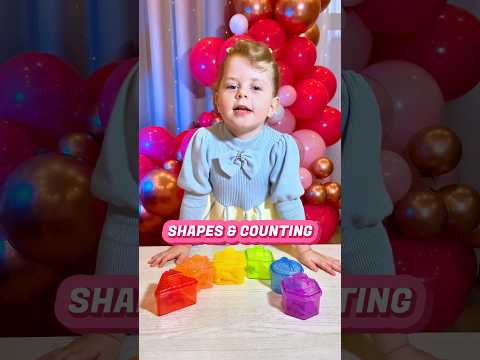 Shapes, Colors & Counting Game for Toddlers | Educational Activities for Toddlers #shorts