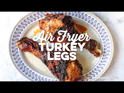 Air Fryer Turkey Leg Recipe (Quick, Easy & Delicious!) | Supergolden Bakes