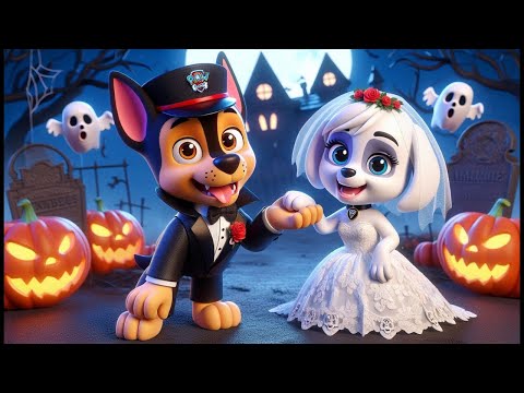 Paw Patrol Ultimate Rescue | Vampire Chase and Ghost Princess SKYE Wedding | Funny Story | Rainbow 3