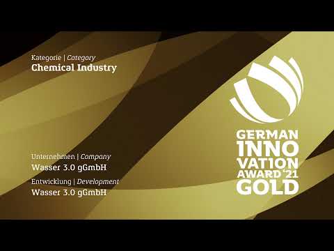 German Innovation Award 2021 in Gold für Wasser 3.0 gGmbH