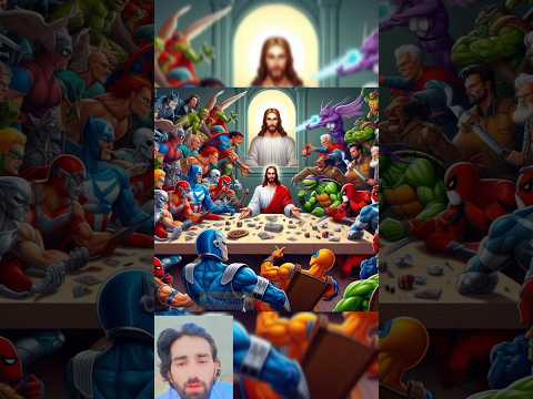 Jesus at the Last Supper withwonderful characters (imagecreated #shorts #jesus #ai #viral