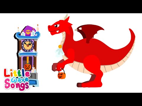 Hickory Dickory Dock Monsters | Kids Halloween Music | Kids Song | Little Wave Songs - Baby Coco