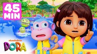 NEW Dora Episodes Marathon! ❤️ 45 Minutes | Dora & Friends