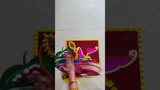 Gauri ganpati pujan rangoli #shorts #rangoli #viral #gauripujan #gauriganesh #gauriganpati