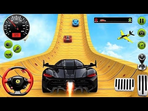 Maga Ramp Race Extreme Car Racing Stunt Game Stunt Game 🎯 plz subscribe kar do