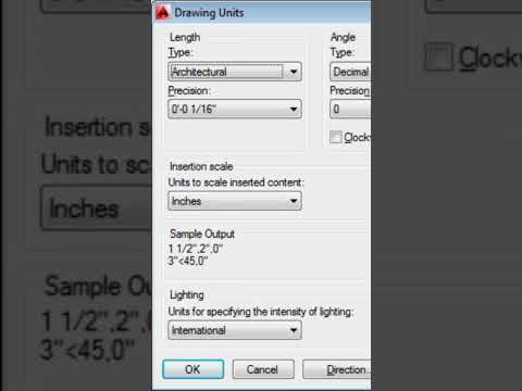 Autocad Unit set  ||Feet unit setting