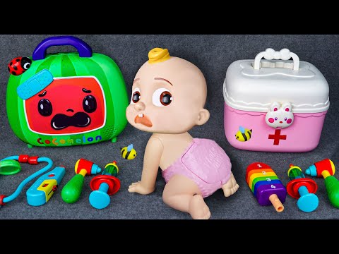 76 Minutes Ambulance ASMR, Satisfying Unboxing Pinkfong Doctor Set Collection | Tina Unboxing Toys