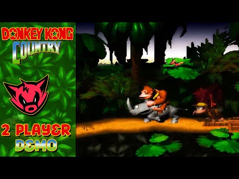 Demo of Co-Op & Versus Mode - Donkey Kong Country (w/@Azentiger )