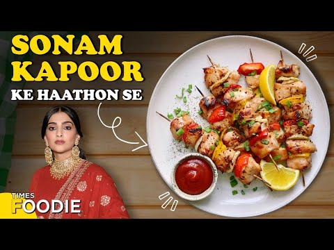 Sonam Kapoor Makes Maas Ke Sule With Chef Ranveer Brar |  Succulent Meat Skewers Recipe | Foodie