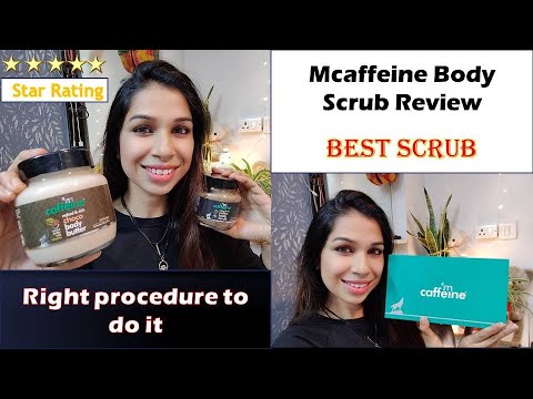 mCaffeine Coffee Body Scrub For Ingrown Hair, Tan Removal | step by step body polishing at home