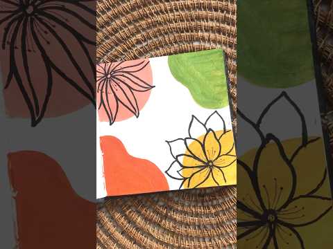 Simple Boho painting || acrylic painting #shortvideo #short #bohopainting #drawing #satisfying