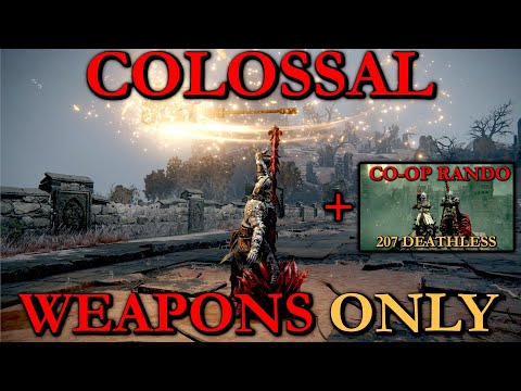 COLOSSAL WEAPONS ONLY RUN + All Bosses Co-Op Randomizer