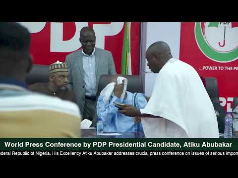 Atiku Abubakar World Press Conference