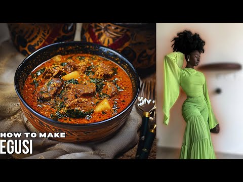 Making Nigerian Egusi Soup | Cooking for My Husband | Kristline's Show - Ep 7