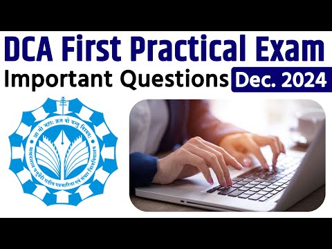 2024 DCA1 Practical Exam Imp Questions | PC Packages & MS Access By Arvind