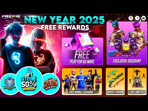 Happy New Year 2025 Free Rewards |Event |Ff New Event Today |Upcoming new event