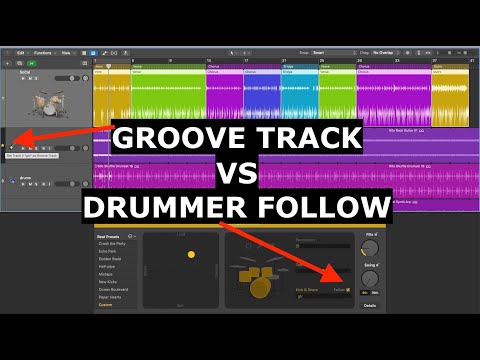 Logic Pro - Making a Track follow the rhythm of another Track - Follow and Groove Track