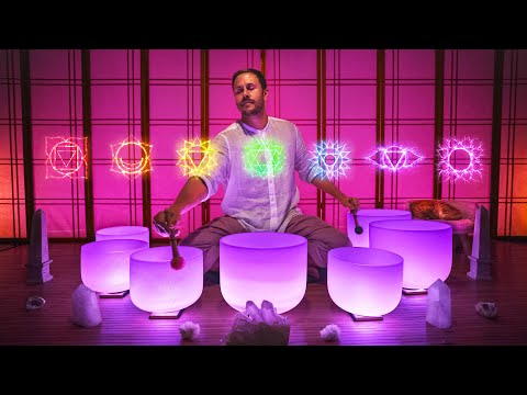 Chakra Rebalancing Sound Bath | Align Your Energy In 5 Minutes With Crystal Singing Bowls