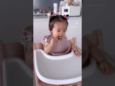 1歳もぐもぐ動画👶🍽️   #離乳食#離乳食中期#1歳#shorts