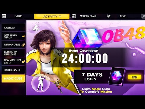 Free Magic Cube Event + Holi Event 2025 😮💥| ob48 update free fire| free fire new event| ff new event