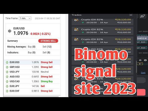 How to use binomo signal website 🤑! No loss site 🔥