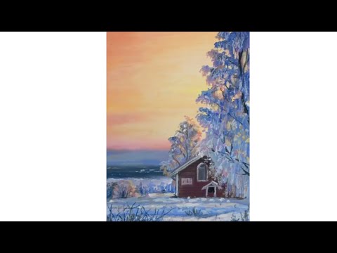 Familiar scenery oil pastels | easy drawing tutorial for beginners | let’s draw it | #shorts